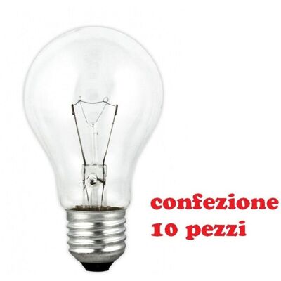 Trade Shop 10 Bombillas Incandescentes Gota E27 220/240V 100W - Bombillas Trade Shop 10 Bombillas Incandescentes Gota E27 220/240V 100W - Bombillas