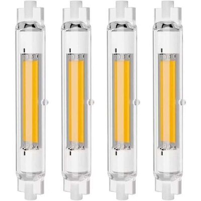 OEM Paquete De 4 Bombillas Led Regulables R7s De 118 Mm Y 30 W – Blanco Cálido 3000 K, Sin Parpadeo, Equivalentes A Las Halógenas. OEM Paquete De 4 Bombillas Led Regulables R7s De 118 Mm Y 30 W – Blanco Cálido 3000 K, Sin Parpadeo, Equivalentes A Las Halógenas.