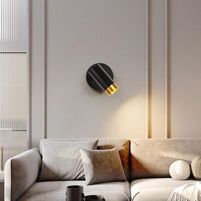 CYSLMUK Applique Murale/lampe De Lecture De Style Industriel Rétro, Applique Murale Led E27 5w Réglable Avec Interrupteur, Spot Mural Intérieur (noir). CYSLMUK Applique Murale/lampe De Lecture De Style Industriel Rétro, Applique Murale Led E27 5w Réglable Avec Interrupteur, Spot Mural Intérieur (noir).