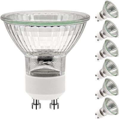 DPZO Bombillas Gu10 De 35 W, Bombillas Halógenas Gu10, Bombillas Puntuales De 35 W Y 230 V Ca, Bombillas Halógenas Gu10 De 2 Pines, Ángulo De Haz De 35°, Luz Blanca Cálida Regulable De 2700 K, Paquete De 6 DPZO Bombillas Gu10 De 35 W, Bombillas Halógenas Gu10, Bombillas Puntuales De 35 W Y 230 V Ca, Bombillas Halógenas Gu10 De 2 Pines, Ángulo De Haz De 35°, Luz Blanca Cálida Regulable De 2700 K, Paquete De 6
