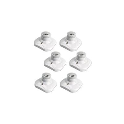 OEM Juego De 6 Portalámparas De Techo E27 De Rosca, Ac 220-240v, Portalámparas Para Bombillas Led, Base De Lámpara De Techo E27 - Crezuo OEM Juego De 6 Portalámparas De Techo E27 De Rosca, Ac 220-240v, Portalámparas Para Bombillas Led, Base De Lámpara De Techo E27 - Crezuo
