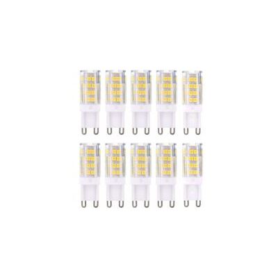 OEM Bombillas Led G9, Blanco Cálido 3000k, 5w De Luz, Equivalente A Bombillas Halógenas De 40w, 420 Lúmenes, No Regulables, Paquete De 10 - Crezuo OEM Bombillas Led G9, Blanco Cálido 3000k, 5w De Luz, Equivalente A Bombillas Halógenas De 40w, 420 Lúmenes, No Regulables, Paquete De 10 - Crezuo