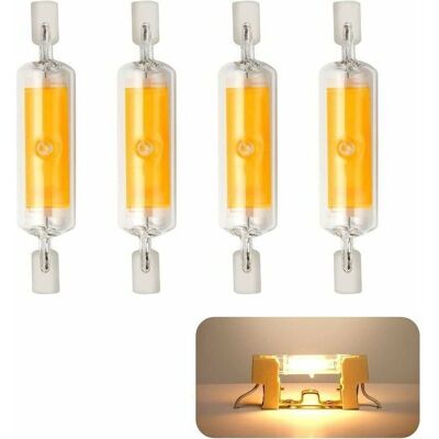 OEM Bombillas Led Regulables R7s De 78 Mm – 4 Unidades, 10 W, 230 V, Blanco Cálido 3000 K, 800 Lm, Tecnología Cob, Ángulo De Haz De 360° OEM Bombillas Led Regulables R7s De 78 Mm – 4 Unidades, 10 W, 230 V, Blanco Cálido 3000 K, 800 Lm, Tecnología Cob, Ángulo De Haz De 360°