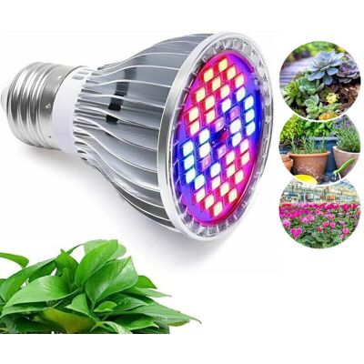 OEM Bombilla Led De 30 W Y 40 Led Para Cultivo - Bombilla Led De Espectro Completo E27 Para Horticultura Y Plantas, 7 Longitudes De Onda - Aplicable A Plantas De Interior, Jardines, Acuarios E Invernadero OEM Bombilla Led De 30 W Y 40 Led Para Cultivo - Bombilla Led De Espectro Completo E27 Para Horticultura Y Plantas, 7 Longitudes De Onda - Aplicable A Plantas De Interior, Jardines, Acuarios E Invernadero