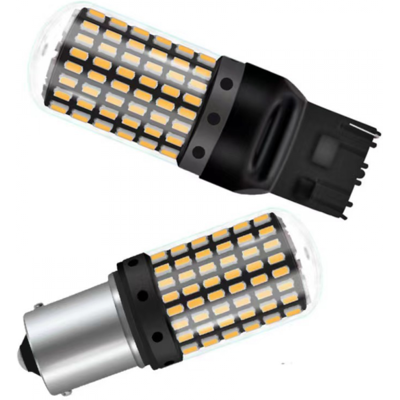 OEM Paquete De 2 Bombillas Led Amarillas Compatibles Con Los Modelos 3157, P27-7w Y T25 (canbus). OEM Paquete De 2 Bombillas Led Amarillas Compatibles Con Los Modelos 3157, P27-7w Y T25 (canbus).