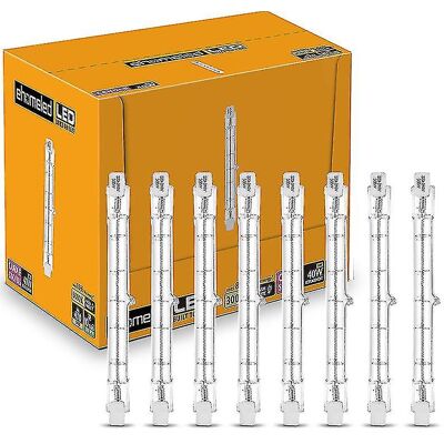 OLOEY Paquete De 6 Bombillas Halógenas Regulables R7s De 118 Mm Y 230 W, 230 V, 4650 Lm, Luz Blanca Cálida De 2800 K, Ahorro De Energía, Bombillas Lineales De Tungsteno, Foco J118, Bombilla De Seguridad [en OLOEY Paquete De 6 Bombillas Halógenas Regulables R7s De 118 Mm Y 230 W, 230 V, 4650 Lm, Luz Blanca Cálida De 2800 K, Ahorro De Energía, Bombillas Lineales De Tungsteno, Foco J118, Bombilla De Seguridad [en