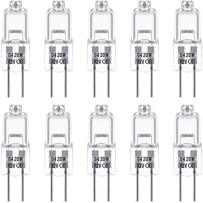 OEM Bombillas Halógenas G4, 12v 20w, Base De Clavija, Blanco Cálido 2800k, Regulables, Lámpara Halógena G4 De Bajo Voltaje, Tapa Transparente OEM Bombillas Halógenas G4, 12v 20w, Base De Clavija, Blanco Cálido 2800k, Regulables, Lámpara Halógena G4 De Bajo Voltaje, Tapa Transparente