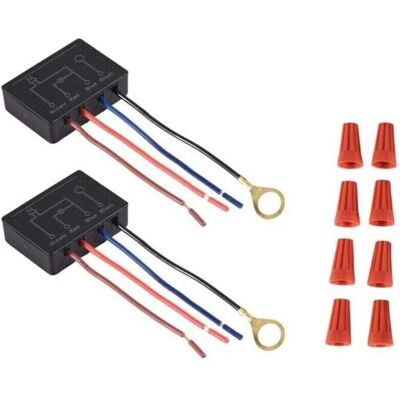 OEM Lote De 2 Interruptores Táctiles, Interruptores Reguladores De Intensidad Led, Módulo De Control De Bombillas Con Tapas Y Cableado - Crezuo OEM Lote De 2 Interruptores Táctiles, Interruptores Reguladores De Intensidad Led, Módulo De Control De Bombillas Con Tapas Y Cableado - Crezuo
