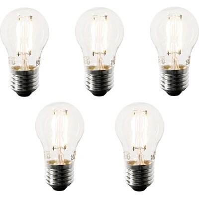 Luedd Juego De 5 Bombillas Led E27 Inteligentes P45 4,5w 470 Lm 1800-4000k Luedd Juego De 5 Bombillas Led E27 Inteligentes P45 4,5w 470 Lm 1800-4000k