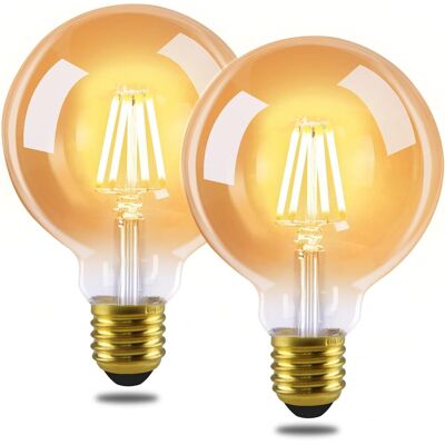 GBLY 2 Pcs Estilo Vintage E27 Bombillas Led - G80 Edison Bombilla, 2700k, 4w, Blanco Cálido Bombilla Incandescente, Cristal Antiguo Retro Bombilla De Filamento, Ahorro De Energía Para Hoteles. GBLY 2 Pcs Estilo Vintage E27 Bombillas Led - G80 Edison Bombilla, 2700k, 4w, Blanco Cálido Bombilla Incandescente, Cristal Antiguo Retro Bombilla De Filamento, Ahorro De Energía Para Hoteles.