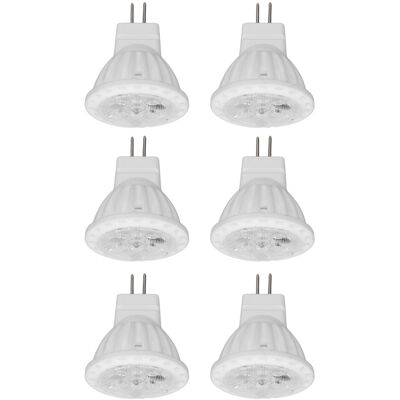 OEM 6 Bombillas Led Mr11 Gu4 De 4 W Con Regulador De Intensidad, 360 Lm, Para Jardines Y Caminos, 220 V OEM 6 Bombillas Led Mr11 Gu4 De 4 W Con Regulador De Intensidad, 360 Lm, Para Jardines Y Caminos, 220 V