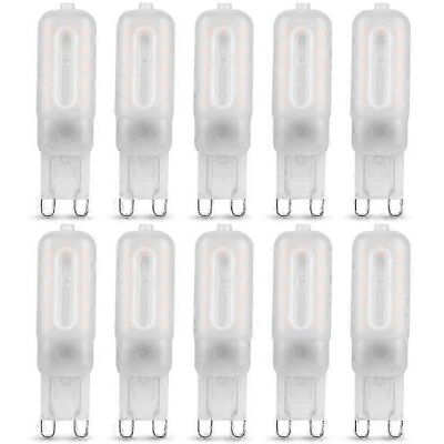 COLNK 10 Unidades De Lámparas Led G9 De 5 W, Luz Blanca Fría De 6000 K, 220 V. Reemplazan Las Lámparas Halógenas. No Regulables (b). COLNK 10 Unidades De Lámparas Led G9 De 5 W, Luz Blanca Fría De 6000 K, 220 V. Reemplazan Las Lámparas Halógenas. No Regulables (b).