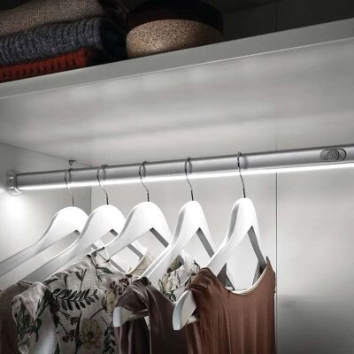 Hera Barra Armario Led 24v 9,5w 1000mm 4000k Cromo Mate Hera Barra Armario Led 24v 9,5w 1000mm 4000k Cromo Mate