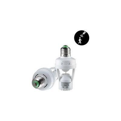 OEM Adaptador De 100-240 V Con Casquillo E27 Y Detector De Movimiento Pir Para Bombilla Led Ampere E27 (1 Unidad). - Crezuo OEM Adaptador De 100-240 V Con Casquillo E27 Y Detector De Movimiento Pir Para Bombilla Led Ampere E27 (1 Unidad). - Crezuo