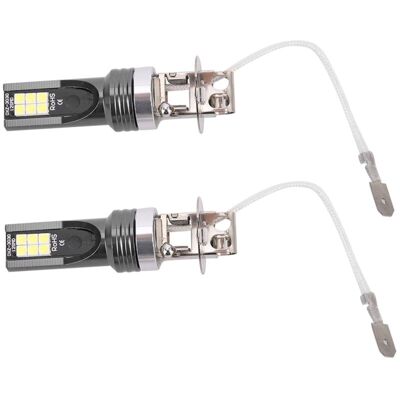 OEM 2 Bombillas Led Para Faros Delanteros, 2525, 12 Led, Repuesto Para Faros Delanteros De Vehículos, Para Bombillas H3, Dc12v-24v, Blanco, 6500k-7500k-crezuo OEM 2 Bombillas Led Para Faros Delanteros, 2525, 12 Led, Repuesto Para Faros Delanteros De Vehículos, Para Bombillas H3, Dc12v-24v, Blanco, 6500k-7500k-crezuo