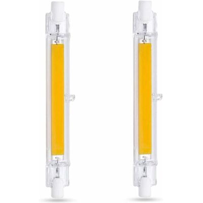 ZVD Bombilla Led R7s De 118 Mm, 10 W, Blanco Frío (equivalente A 80 W O 100 W), Regulable, Paquete De 2 ZVD Bombilla Led R7s De 118 Mm, 10 W, Blanco Frío (equivalente A 80 W O 100 W), Regulable, Paquete De 2