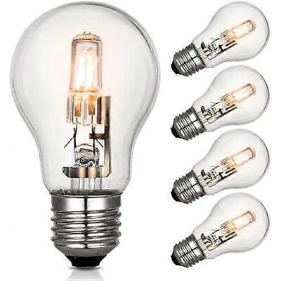 OEM Bombilla Halógena Regulable E27 De 42 W, Casquillo Edison, Luz Blanca Cálida 2700 K, Bombillas De Bajo Consumo, Paquete De 6 OEM Bombilla Halógena Regulable E27 De 42 W, Casquillo Edison, Luz Blanca Cálida 2700 K, Bombillas De Bajo Consumo, Paquete De 6