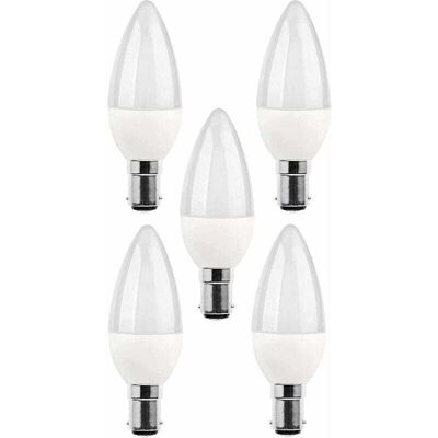 DPZO Paquete De 5 Bombillas Led B15 De 5w, 220v, 270lm, 3000k, Base De Bayoneta, Clase Energética A+. DPZO Paquete De 5 Bombillas Led B15 De 5w, 220v, 270lm, 3000k, Base De Bayoneta, Clase Energética A+.