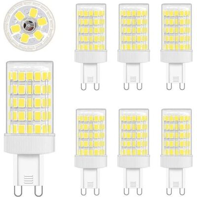OEM Bombilla Led G9, Blanco Frío, 10w Led G9 6000k, Equivalente A 80w Incandescente, 900lm, Ca 220v, Ángulo De Haz Amplio De 360º, Smd 862835, No Regulable, Paquete De 6 OEM Bombilla Led G9, Blanco Frío, 10w Led G9 6000k, Equivalente A 80w Incandescente, 900lm, Ca 220v, Ángulo De Haz Amplio De 360º, Smd 862835, No Regulable, Paquete De 6