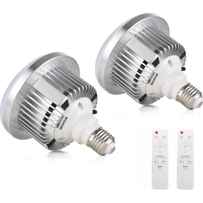 OEM Paquete De 2 Bombillas Led De 85 W, 3200 K - 5500 K, Brillo Regulable, Base E27, Con Mando A Distancia (blanco Cálido A Frío). OEM Paquete De 2 Bombillas Led De 85 W, 3200 K - 5500 K, Brillo Regulable, Base E27, Con Mando A Distancia (blanco Cálido A Frío).