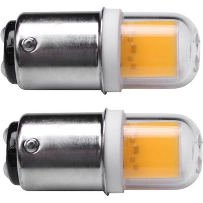 OEM 2 Bombillas Led Ba15d De 3w, 110v Ca/220v, No Regulables, 300 Lúmenes, Cob 1511, Luz Blanca Cálida. OEM 2 Bombillas Led Ba15d De 3w, 110v Ca/220v, No Regulables, 300 Lúmenes, Cob 1511, Luz Blanca Cálida.