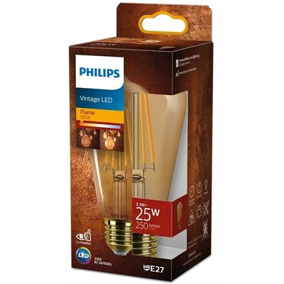 Lámpara Philips St64 3.1w Led E27 Blanco Cálido Lámpara Philips St64 3.1w Led E27 Blanco Cálido