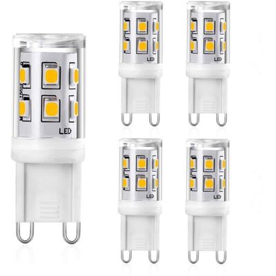 INEASICER Bombilla Led G9, Equivalente A 2 W (20 W), Bombilla Halógena G9 De 25 W, 300 Lm, Blanco Cálido (3000 K), Cri 83, Ángulo De 360 Grados, Ca 220-240 V, No Regulable, Paquete De 3 INEASICER Bombilla Led G9, Equivalente A 2 W (20 W), Bombilla Halógena G9 De 25 W, 300 Lm, Blanco Cálido (3000 K), Cri 83, Ángulo De 360 Grados, Ca 220-240 V, No Regulable, Paquete De 3