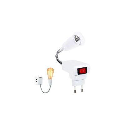 OEM Casquillo E27 Con Interruptor Inalámbrico, Portalámparas Led Ajustable 360 Grados Para Oficina, Dormitorio, Cocina, Lámpara De Pared, Lámpara De Lectura De Mesilla (bombilla No Incluida) - Crezuo OEM Casquillo E27 Con Interruptor Inalámbrico, Portalámparas Led Ajustable 360 Grados Para Oficina, Dormitorio, Cocina, Lámpara De Pared, Lámpara De Lectura De Mesilla (bombilla No Incluida) - Crezuo