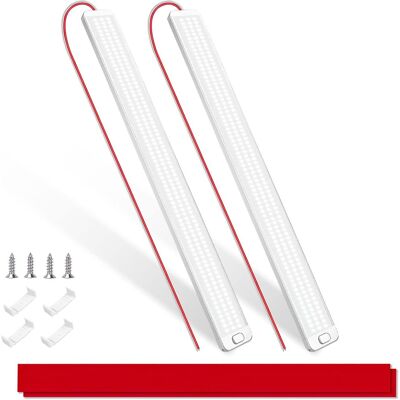 OEM Barra De Luz Led De 12 V, 42 Cm, 1000 Lm, 10 W, 228 Led, Tira De Luz Blanca Ultrabrillante Con Interruptor Para Coches, Caravanas, Camiones, Autocaravanas, Barcos, Furgonetas, Paquete De 2 OEM Barra De Luz Led De 12 V, 42 Cm, 1000 Lm, 10 W, 228 Led, Tira De Luz Blanca Ultrabrillante Con Interruptor Para Coches, Caravanas, Camiones, Autocaravanas, Barcos, Furgonetas, Paquete De 2