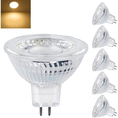 DPZO Bombillas Led Gu5.3 Mr16 De 12 V, 5 W (equivalente A Una Lámpara Halógena De 40 W), Luz Blanca Cálida De 2700 K, 350 Lúmenes, Bombillas Led Tipo Foco De 12 V, Reflector De Haz Ancho De 120°, No Regula DPZO Bombillas Led Gu5.3 Mr16 De 12 V, 5 W (equivalente A Una Lámpara Halógena De 40 W), Luz Blanca Cálida De 2700 K, 350 Lúmenes, Bombillas Led Tipo Foco De 12 V, Reflector De Haz Ancho De 120°, No Regula