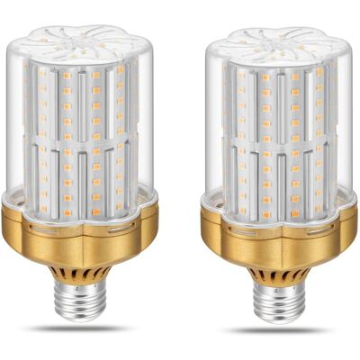 DPZO Paquete De 2 Bombillas Led E27 De 30 W, Luz Blanca Cálida De 3000 K (equivalente A Una Bombilla Incandescente De 250 W), 3500 Lm, No Regulables, Sin Parpadeo. DPZO Paquete De 2 Bombillas Led E27 De 30 W, Luz Blanca Cálida De 3000 K (equivalente A Una Bombilla Incandescente De 250 W), 3500 Lm, No Regulables, Sin Parpadeo.