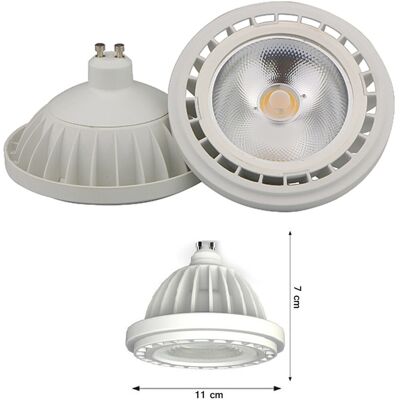 TRADE SHOP TRAESIO Trade Shop - Lámpara Led Spotlight Cob Gu10 20w Ar111 1800lumen Luz De Color Frío Frío - TRADE SHOP TRAESIO Trade Shop - Lámpara Led Spotlight Cob Gu10 20w Ar111 1800lumen Luz De Color Frío Frío -