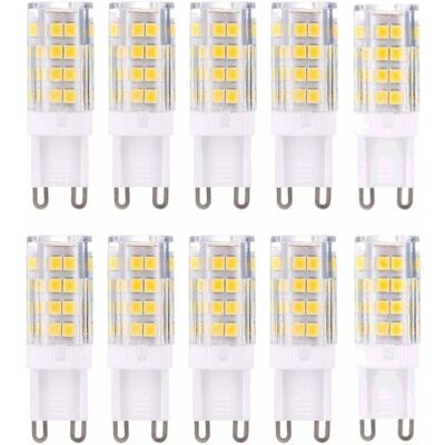 OEM Bombillas Led G9, Blanco Cálido 3000k, 5w, Brillo Equivalente A Una Bombilla Halógena De 40w, 420 Lúmenes, No Regulables, Paquete De 10 Unidades. OEM Bombillas Led G9, Blanco Cálido 3000k, 5w, Brillo Equivalente A Una Bombilla Halógena De 40w, 420 Lúmenes, No Regulables, Paquete De 10 Unidades.