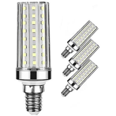 OEM Bombillas Led Tipo Maíz De 20 W, Equivalentes A Bombillas Incandescentes De 150 W, 1300 Lúmenes, Luz Blanca Cálida De 3000 K, Casquillo E14 De Rosca Edison Pequeña, Paquete De 4 OEM Bombillas Led Tipo Maíz De 20 W, Equivalentes A Bombillas Incandescentes De 150 W, 1300 Lúmenes, Luz Blanca Cálida De 3000 K, Casquillo E14 De Rosca Edison Pequeña, Paquete De 4