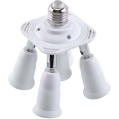 OEM Adaptador Divisor De Casquillo E27 5 En 1 Para Bombillas Led E27 - Crezuo OEM Adaptador Divisor De Casquillo E27 5 En 1 Para Bombillas Led E27 - Crezuo
