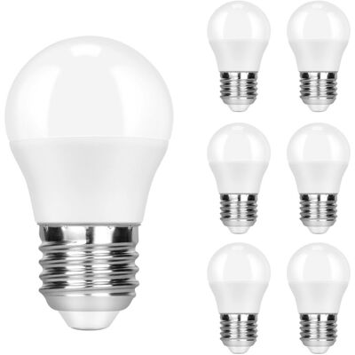 Gbly - Lot De 6 Ampoules Led E27 Blanc Chaud – 5 W De Remplacement, Ampoule 50 W, 3000 K, Ampoule Blanche Chaude, Lampe À Économie D'Énergie, Sans Scintillement Gbly - Lot De 6 Ampoules Led E27 Blanc Chaud – 5 W De Remplacement, Ampoule 50 W, 3000 K, Ampoule Blanche Chaude, Lampe À Économie D'Énergie, Sans Scintillement