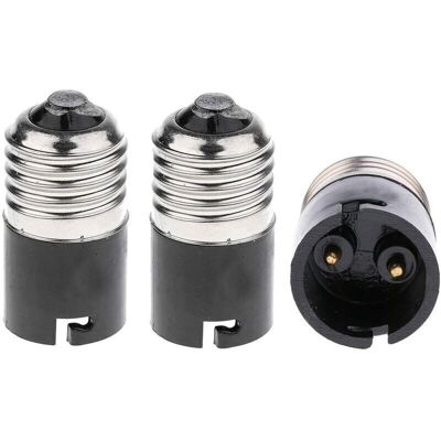 DPZO Adaptador/convertidor De Bombillas Fineled E27 A B22, Convertidor De Base De Bombilla Edison E27 A B22 (paquete De 3) DPZO Adaptador/convertidor De Bombillas Fineled E27 A B22, Convertidor De Base De Bombilla Edison E27 A B22 (paquete De 3)