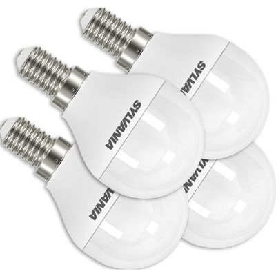 Sylvania 5W Blanco Cálido E14 LED Bombilla - Pack de 4 Sylvania 5W Blanco Cálido E14 LED Bombilla - Pack de 4