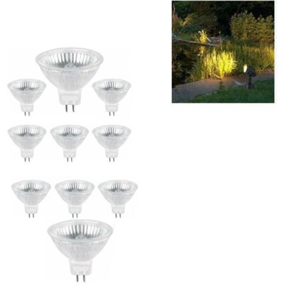 OEM Paquete De 10 Bombillas Halógenas Gu5.3 De 35 W Y 12 V, 400 Lm, Luz Blanca Cálida De 2700 K, Regulables, Tipo Mr16. OEM Paquete De 10 Bombillas Halógenas Gu5.3 De 35 W Y 12 V, 400 Lm, Luz Blanca Cálida De 2700 K, Regulables, Tipo Mr16.