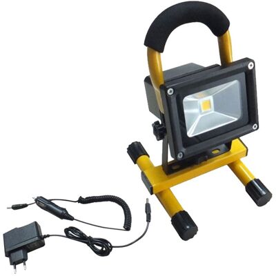 SYSLED Proyector Portátil Recargable Led De 10w Blanco Frío SYSLED Proyector Portátil Recargable Led De 10w Blanco Frío