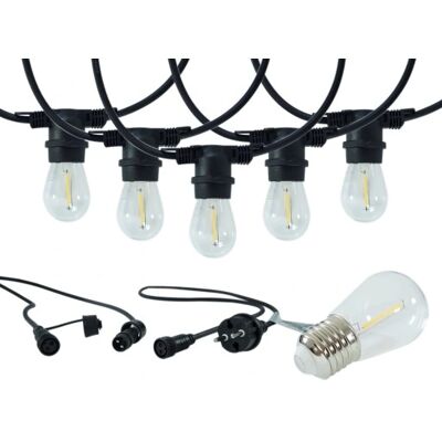 OEM Guirnalda De Luces Led Para Jardín, 10 M, 10 Bombillas E27. OEM Guirnalda De Luces Led Para Jardín, 10 M, 10 Bombillas E27.