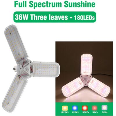 YMYNY Lámpara De Cultivo Led Plegable De 36 W Con Cabezal De Luz E27 Suspendido De 4 M, Cultivo Hidropónico, Apta Para Plantas De Interior E Invernadero. YMYNY Lámpara De Cultivo Led Plegable De 36 W Con Cabezal De Luz E27 Suspendido De 4 M, Cultivo Hidropónico, Apta Para Plantas De Interior E Invernadero.