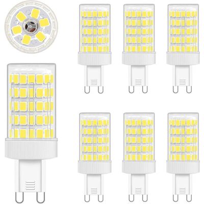 DPZO Bombilla Led G9, Blanco Frío, 10 W Led G9 6000 K, Equivalente A Una Bombilla Incandescente De 80 W, 900 Lm, 220 V Ca, Ángulo De Haz De 360°, Smd 862835, No Regulable, Paquete De 6 DPZO Bombilla Led G9, Blanco Frío, 10 W Led G9 6000 K, Equivalente A Una Bombilla Incandescente De 80 W, 900 Lm, 220 V Ca, Ángulo De Haz De 360°, Smd 862835, No Regulable, Paquete De 6