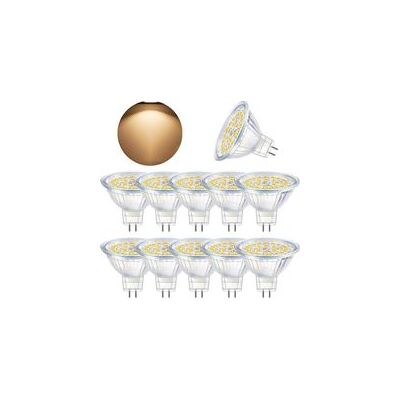 ZVD Ampolla Led Gu5.3, Mr16 Led 12v 5w Equivalente A 50w Lámpara Halógena Blanca Caliente 3000k, Ampollas Led Spot No Regulables, Lote De 10 ZVD Ampolla Led Gu5.3, Mr16 Led 12v 5w Equivalente A 50w Lámpara Halógena Blanca Caliente 3000k, Ampollas Led Spot No Regulables, Lote De 10