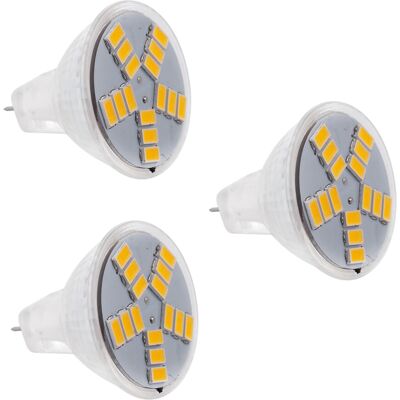 OEM 3 Bombillas Led Mr11 Gu4 De 3w Y 250lm, 15 Led 5630smd, Luz Blanca Cálida. OEM 3 Bombillas Led Mr11 Gu4 De 3w Y 250lm, 15 Led 5630smd, Luz Blanca Cálida.