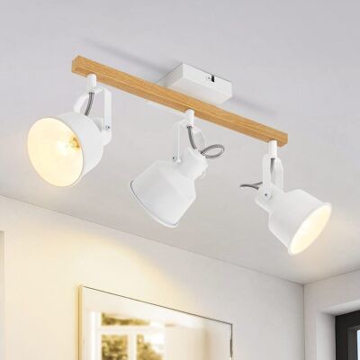 Spot 3 Llamas Blancas Spots Spot E14 Spots Para Salón Habitación (sin Bombilla) : Spot Vintage Orientable 350° Max.25w Doble E14 Industrial Blanco Grano Spot Bar - Gbly Spot 3 Llamas Blancas Spots Spot E14 Spots Para Salón Habitación (sin Bombilla) : Spot Vintage Orientable 350° Max.25w Doble E14 Industrial Blanco Grano Spot Bar - Gbly