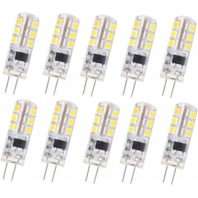OEM 10 Bombillas Led G4,base De Silicona,blanco Cálido 3000k,1,5w,ac220v,110 Lúmenes,iluminación De Jardín,aptas Para Instalación OEM 10 Bombillas Led G4,base De Silicona,blanco Cálido 3000k,1,5w,ac220v,110 Lúmenes,iluminación De Jardín,aptas Para Instalación