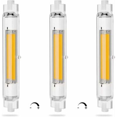 GABRIELLE Bombilla Led R7s De 118 Mm, Regulable, 20 W, Doble Casquillo, Ahorro De Energía, Blanco Cálido 3000 K, Sin Parpadeo, 2000 Lm, Ángulo De Haz De 360°, Paquete De 3 GABRIELLE Bombilla Led R7s De 118 Mm, Regulable, 20 W, Doble Casquillo, Ahorro De Energía, Blanco Cálido 3000 K, Sin Parpadeo, 2000 Lm, Ángulo De Haz De 360°, Paquete De 3