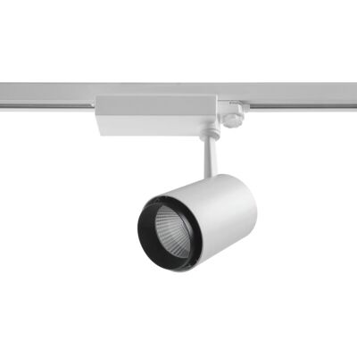 NOVOLUX Proyector Carril Tilt Lira Led Cob 26w 2400lm Cri80 4000k 15º Blanco NOVOLUX Proyector Carril Tilt Lira Led Cob 26w 2400lm Cri80 4000k 15º Blanco