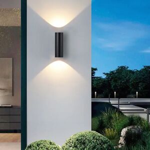 TUSERXLN Aplique Mural "arriba Y Abajo" Cob 3wx2 - Negro TUSERXLN Aplique Mural "arriba Y Abajo" Cob 3wx2 - Negro